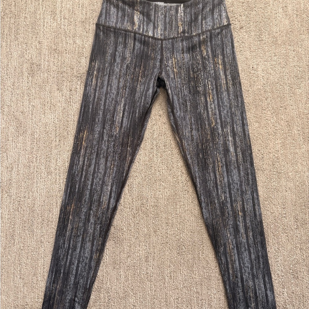 NWOT Knockout by Victoria's Secret Gray and Gold Leggings